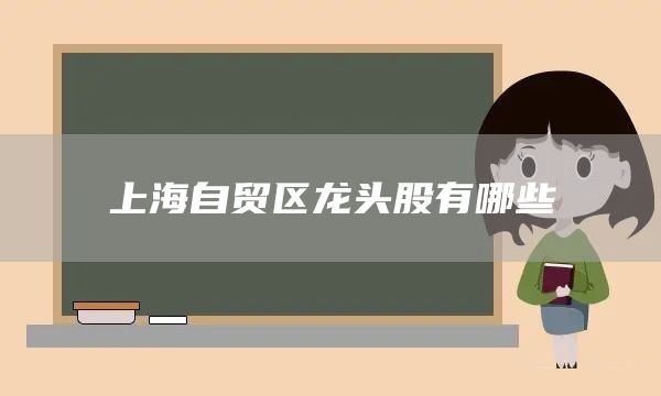 上海自貿區龍頭股有哪些(圖1)